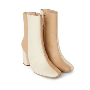 Stivali New York Contrast Leather Ankle Boots